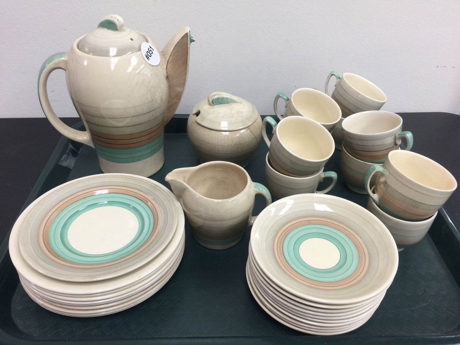 Susie Cooper Burslem Tea Set (1 of 6)