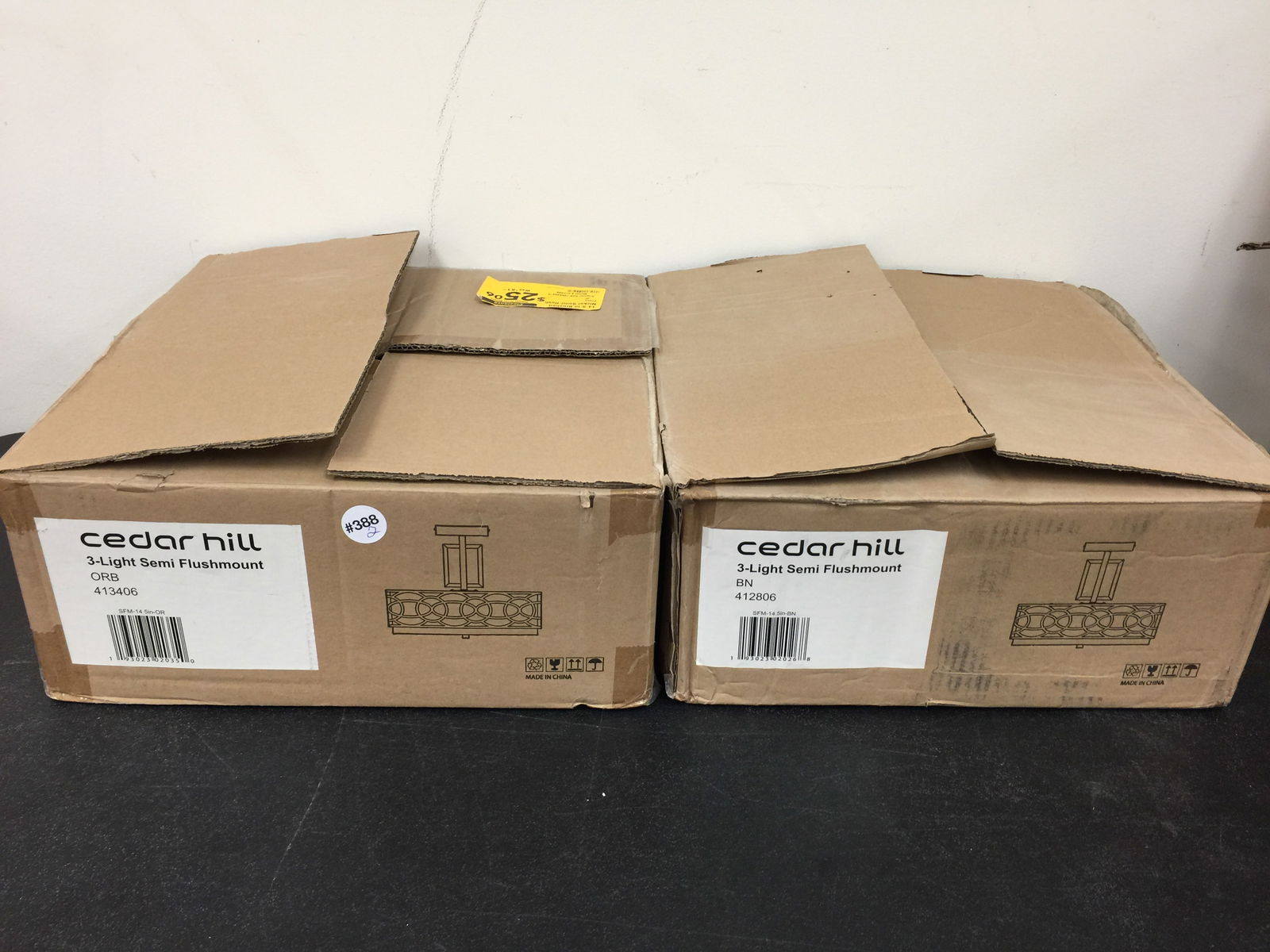 (2) Cedar Hill 3 Light Hanging Fixtures (1 of 3)