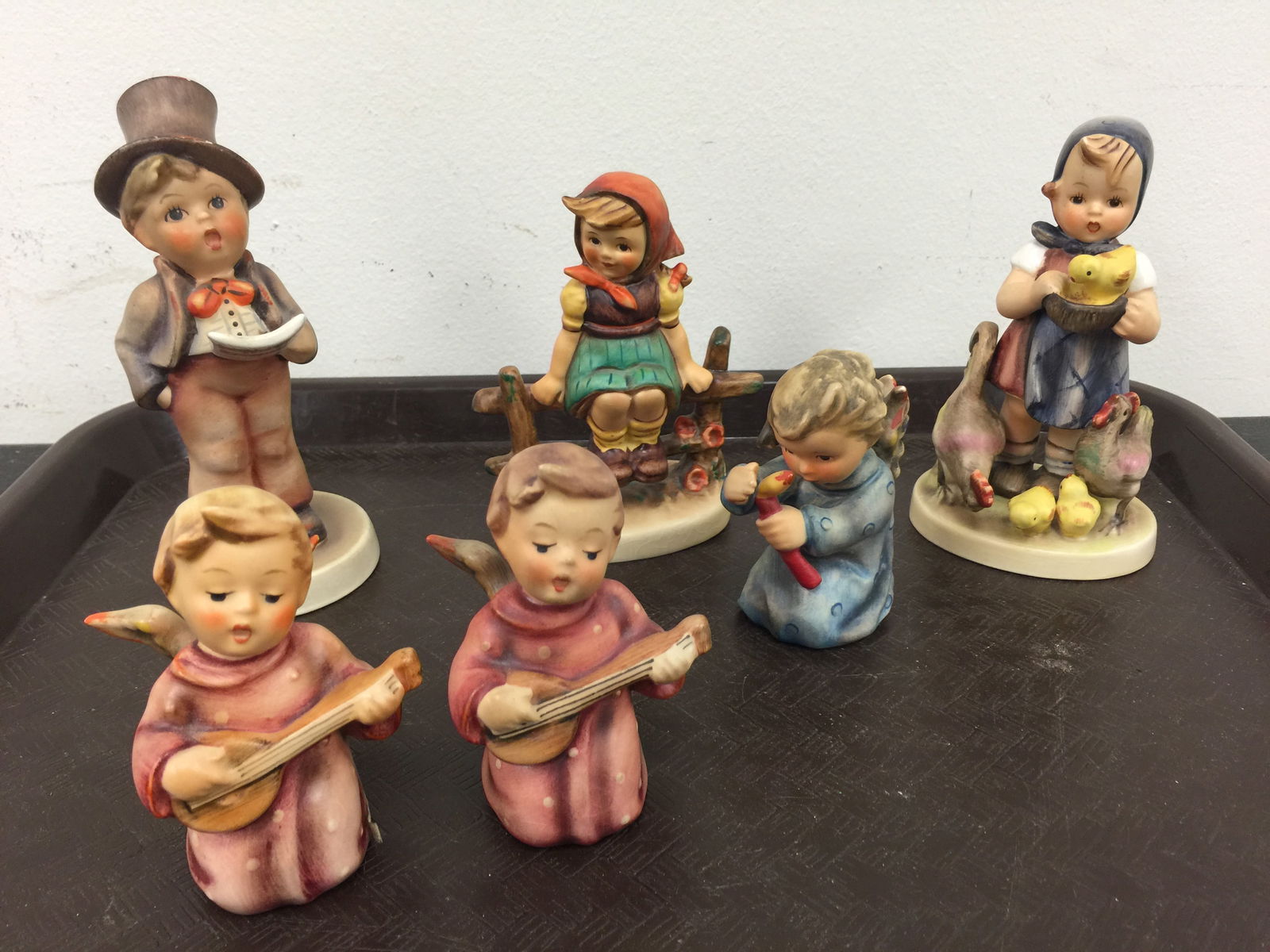 (6) Hummels: All marked, largest 5"H.