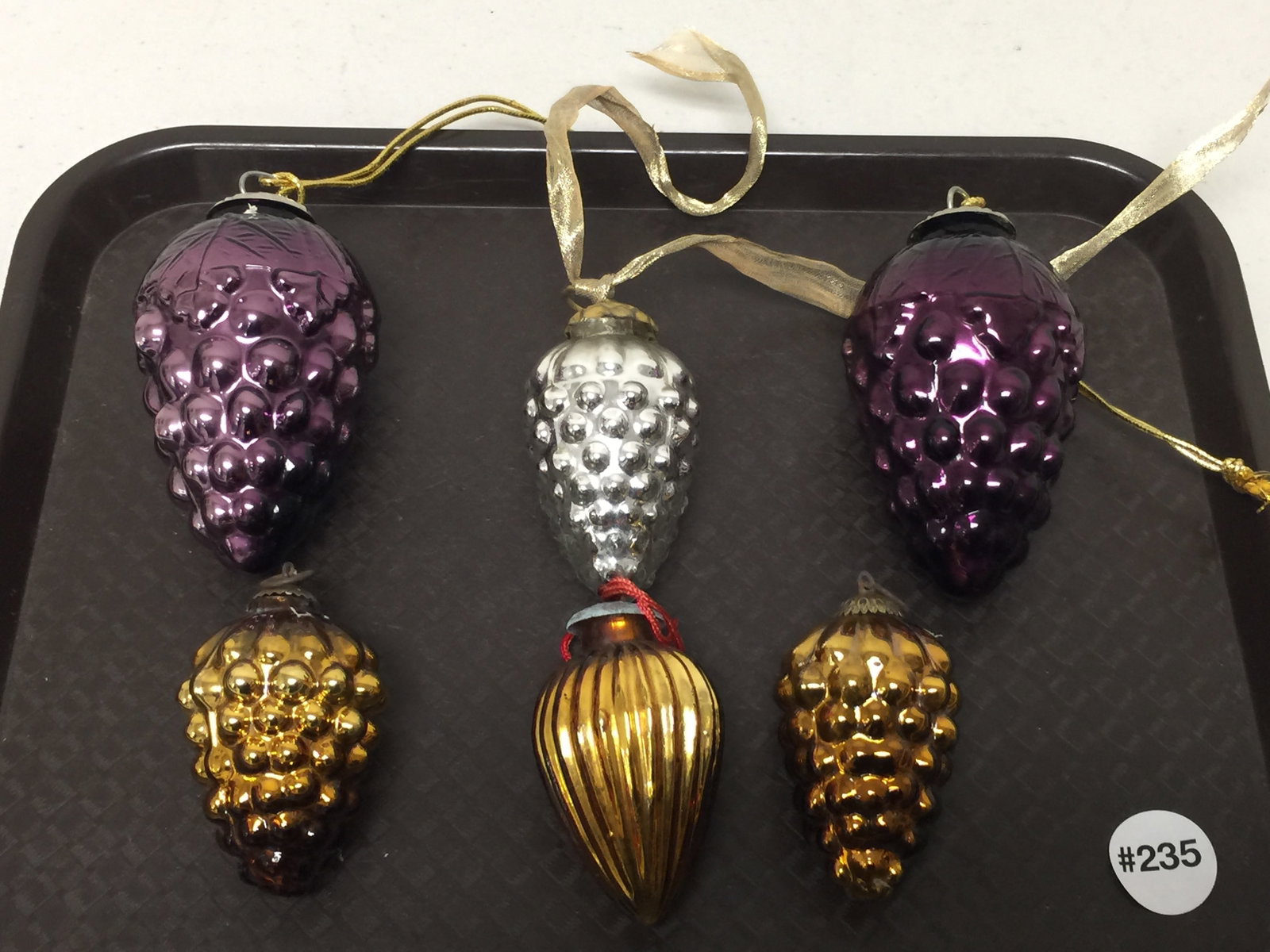 Keugel Type Ornaments: vintage, 4"H.