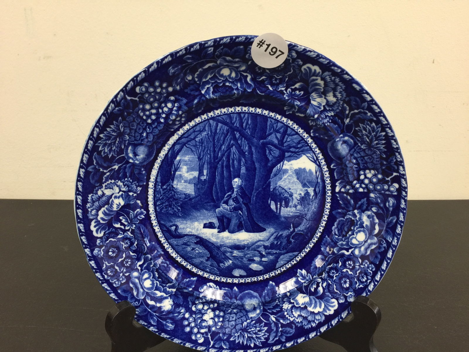 Staffordshire Blue Historical Plate (1 of 3)