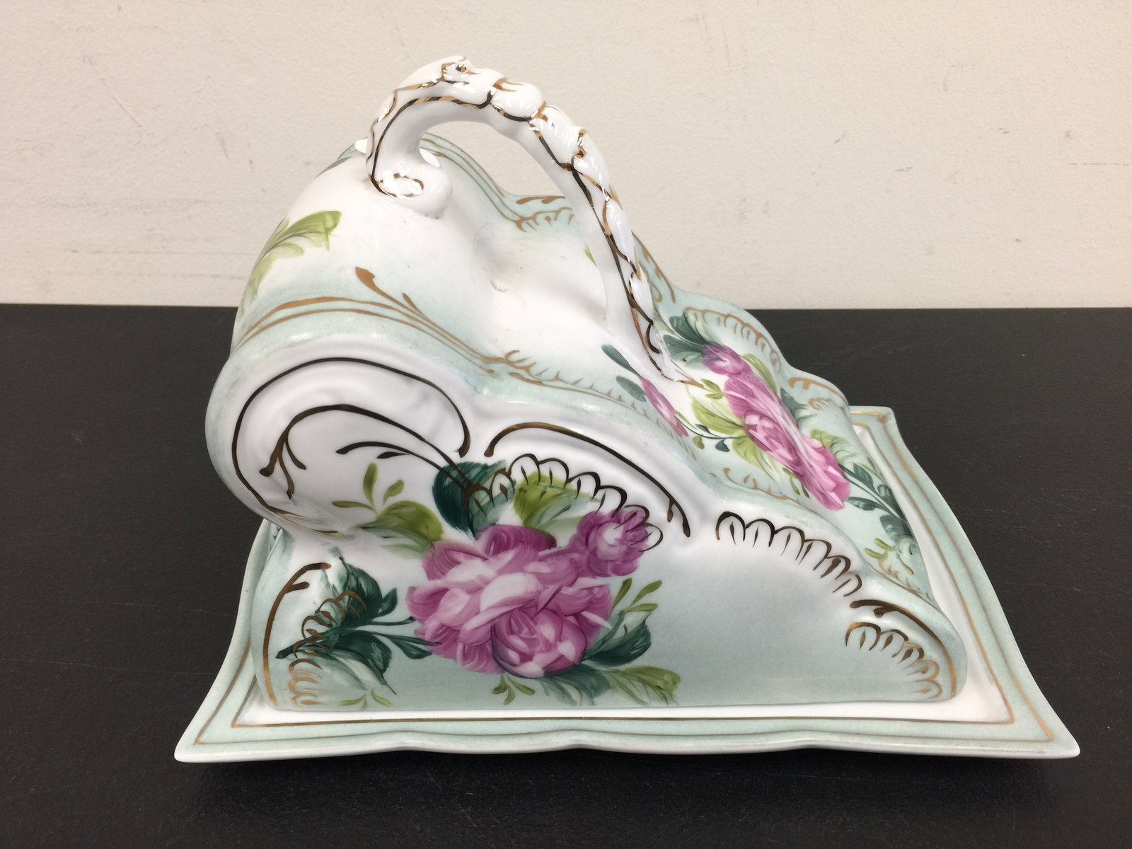 Limoges Cheese Dish: Two pieces. 6" x 10".