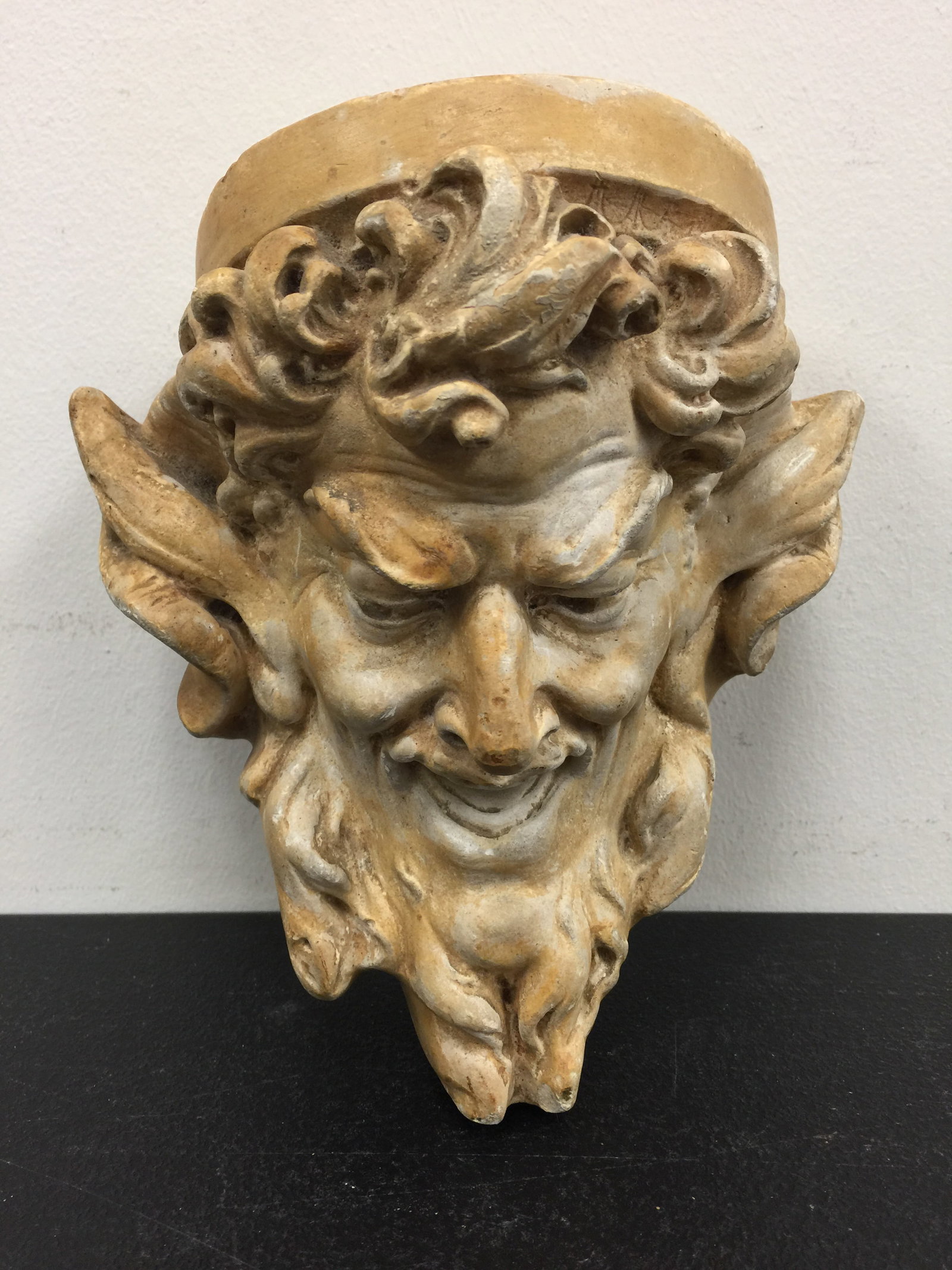Bacchus Plater Wall Shelf: detailed, 7"x6".