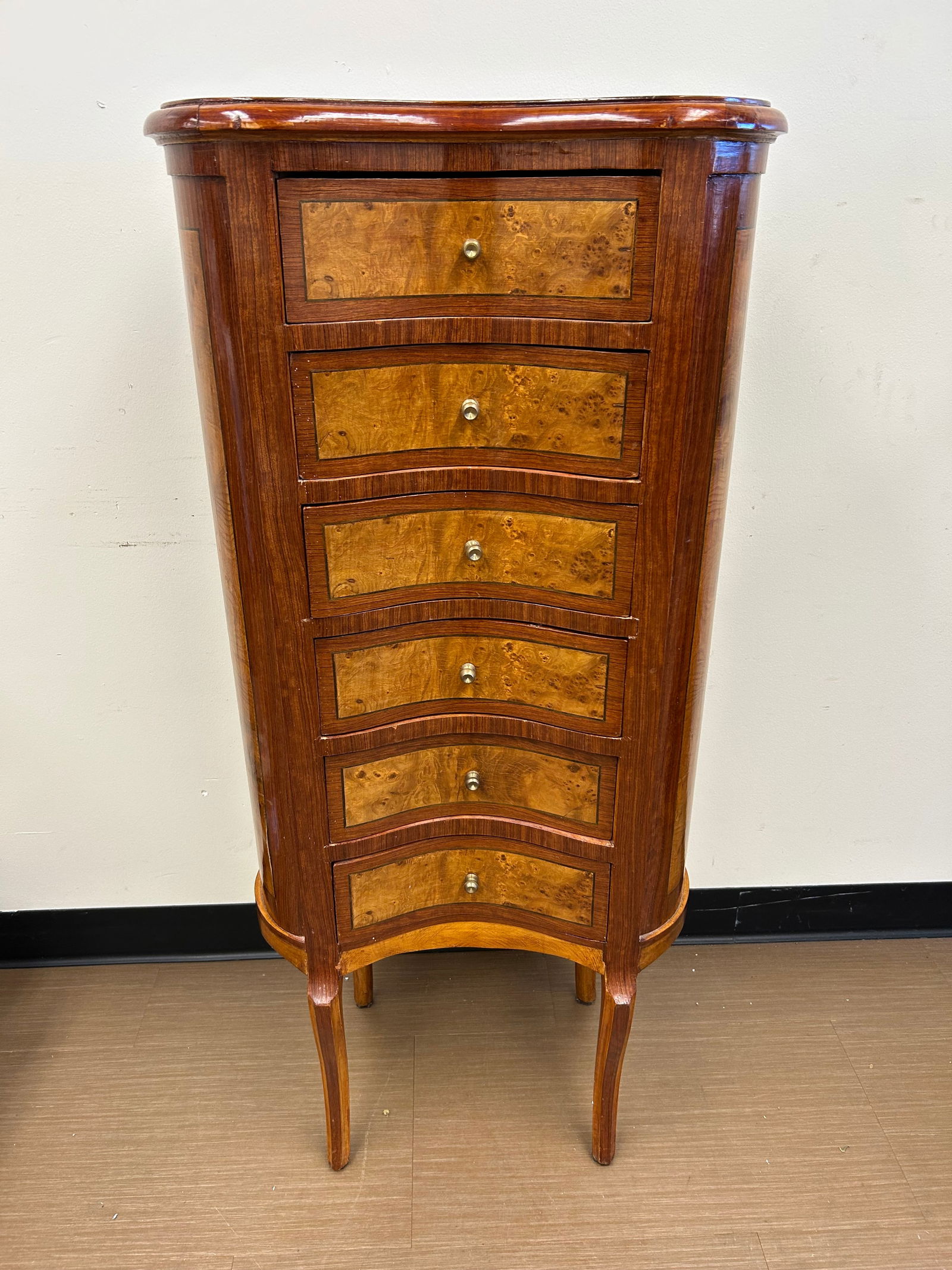 French Louis XV Kidney 7 Drawer Desk (1 of 6)