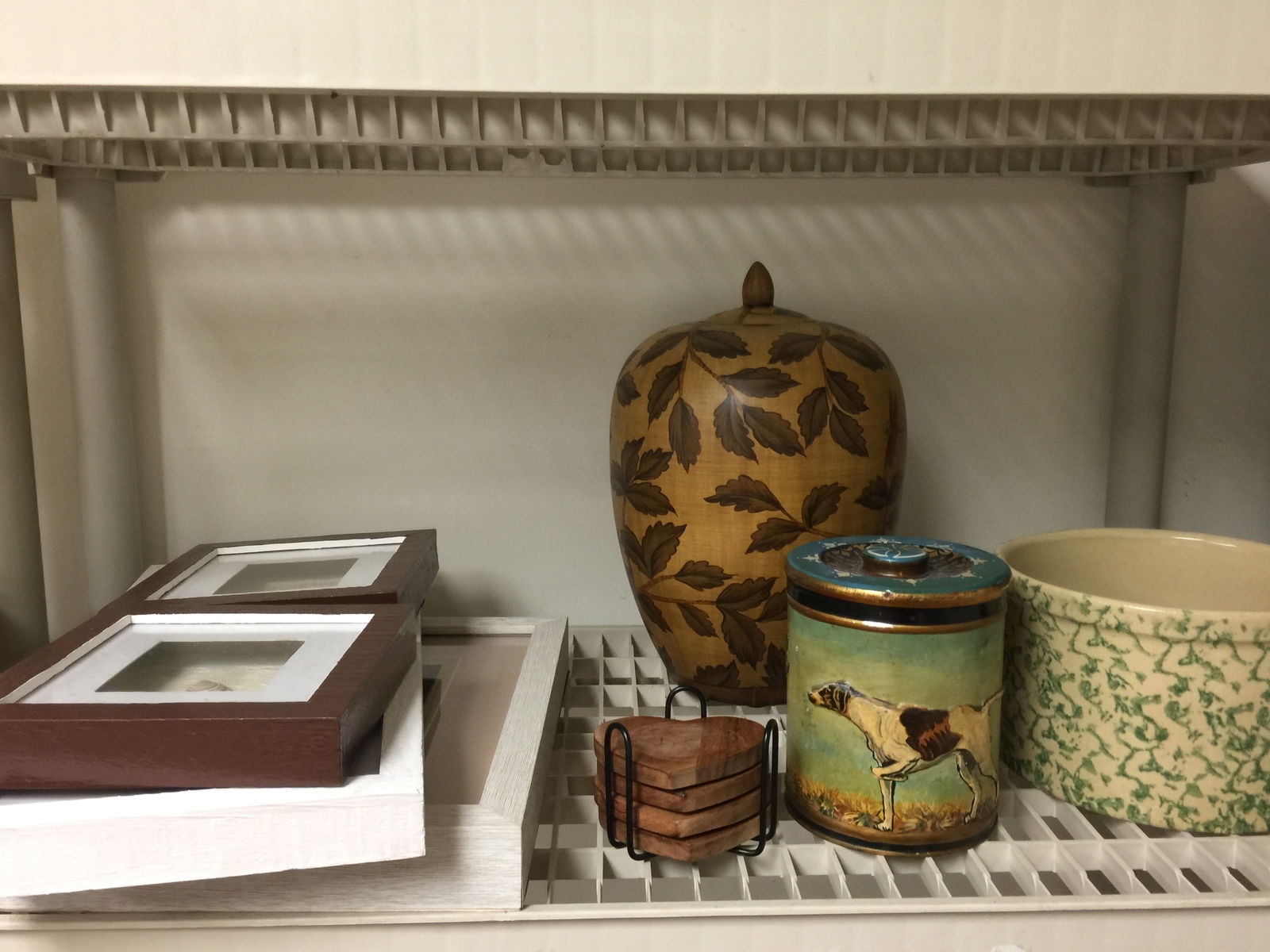 Decorative Lot: Includes picture frames, pottery & more