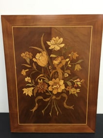 William Bader Marquetry Plaque