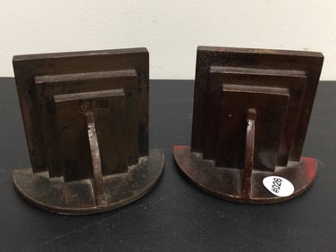 Art Deco Cast Iron Skyscraper Bookends