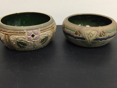 (2) Roseville Mostique Bowls