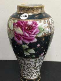 Nippon Hand Painted Vase