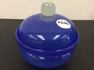 Opaline Glass Lidded Jar