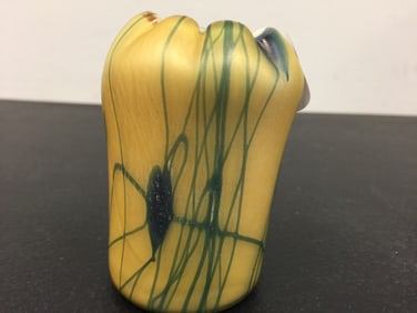 Quezal "King Tut" Cabinet Vase