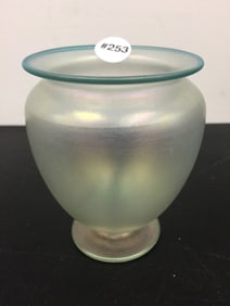 Steuben "Verre De Soie" Iridescent Vase