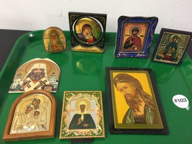 8 Russian Ikons