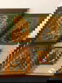 4 Russian Ikons