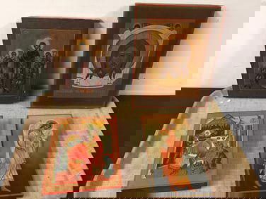 4 Russian Ikons