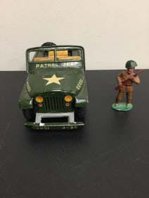 Vintage Tin Toy Jeep