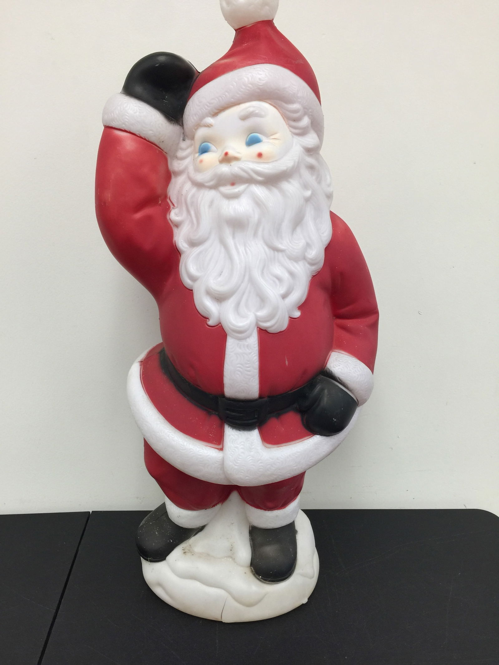 Vintage Santa Claus Blow Mold: 12" x 12" x 40",