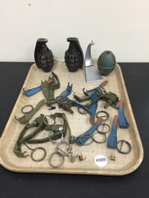 Vintage Prop Grenades and Parts