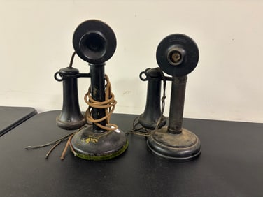Antique Candlestick Telephones (2)