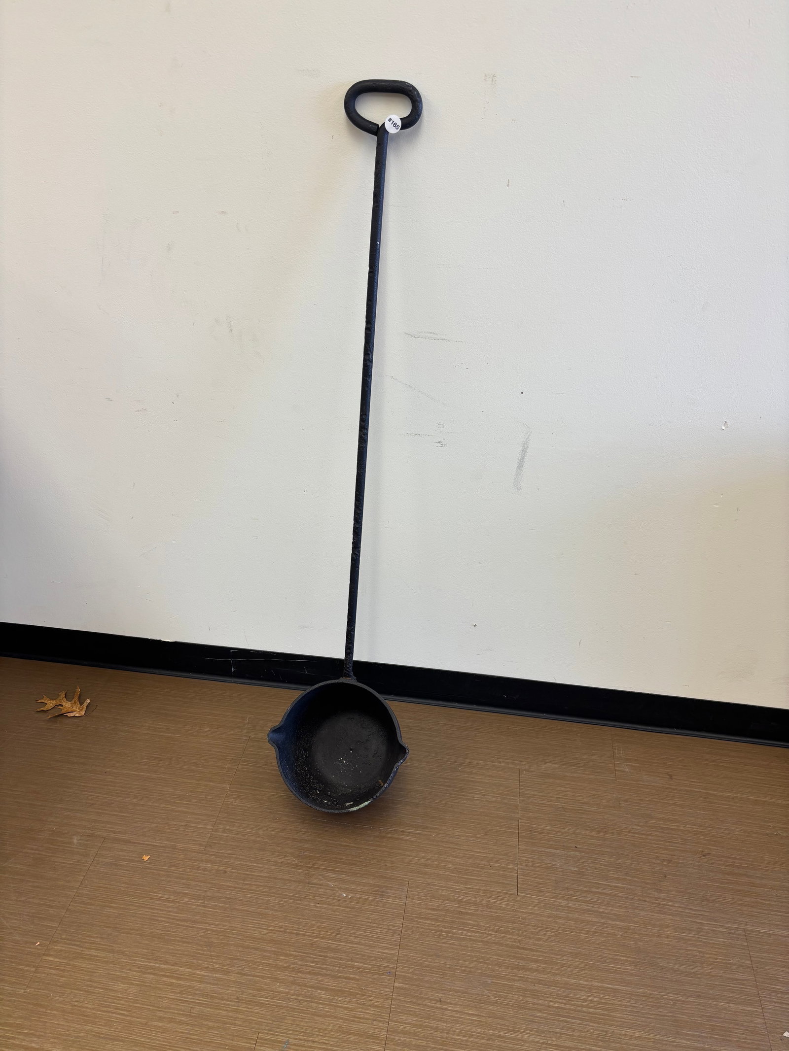 Iron Handled Bean Pot: 53"H.