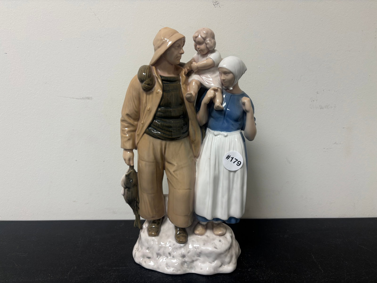 Axel Locher for Bing and Grandahl Figurine: signed enverso, 13"H.