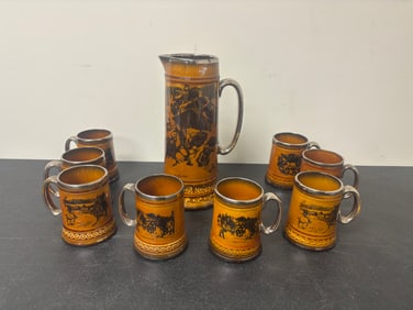 (10) Coaching Days/Coaching Ways Tankard Set