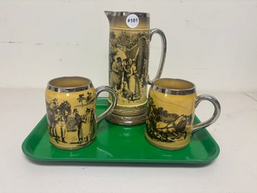 (3) Coaching Days/Ways Tankard Set