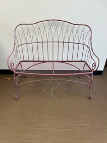 Wrought Iron MCM Settee