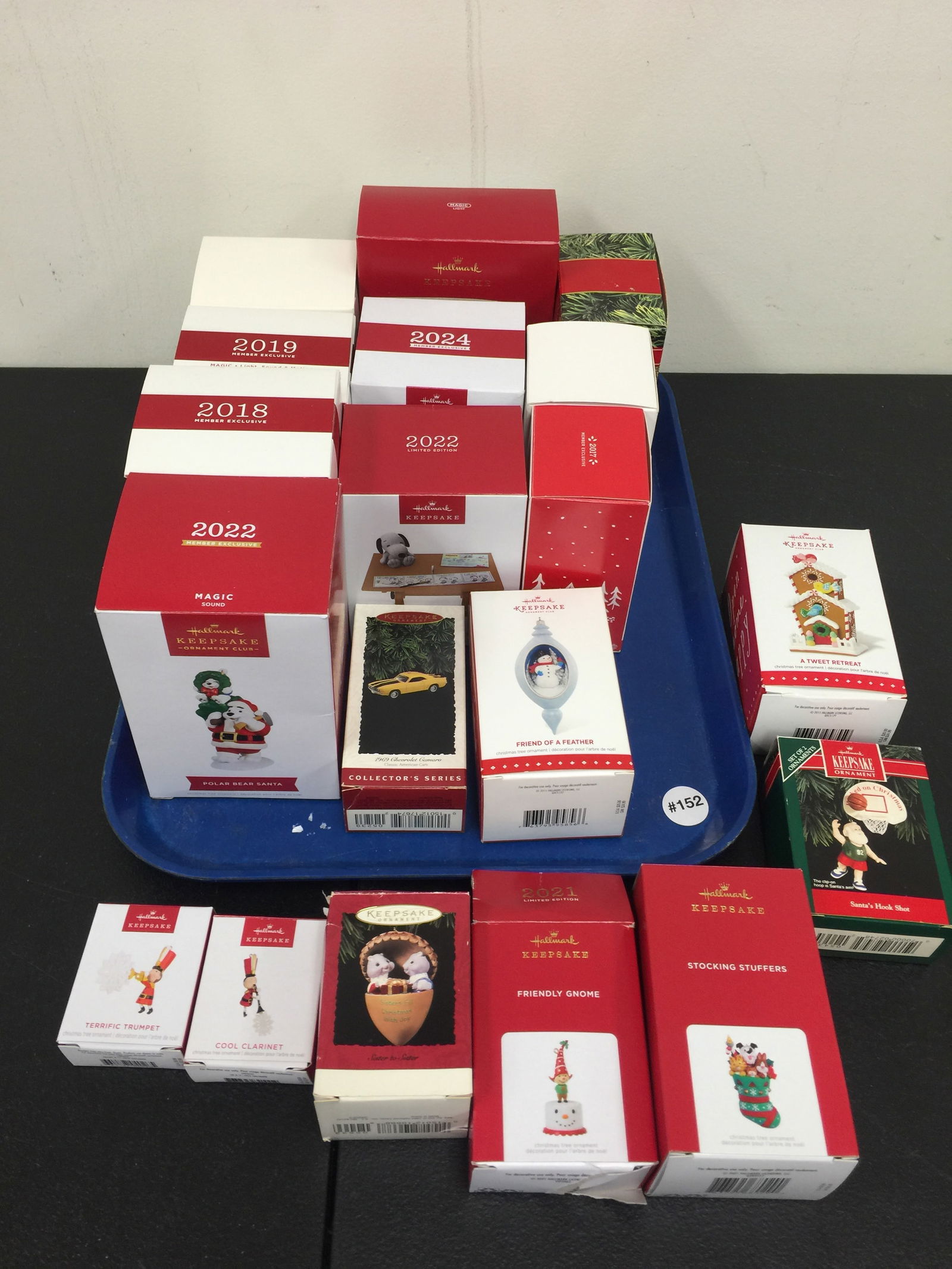 Grouping of Hallmark Ornaments: Includes members exclusives, plus.