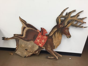 Vintage Wood Reindeer