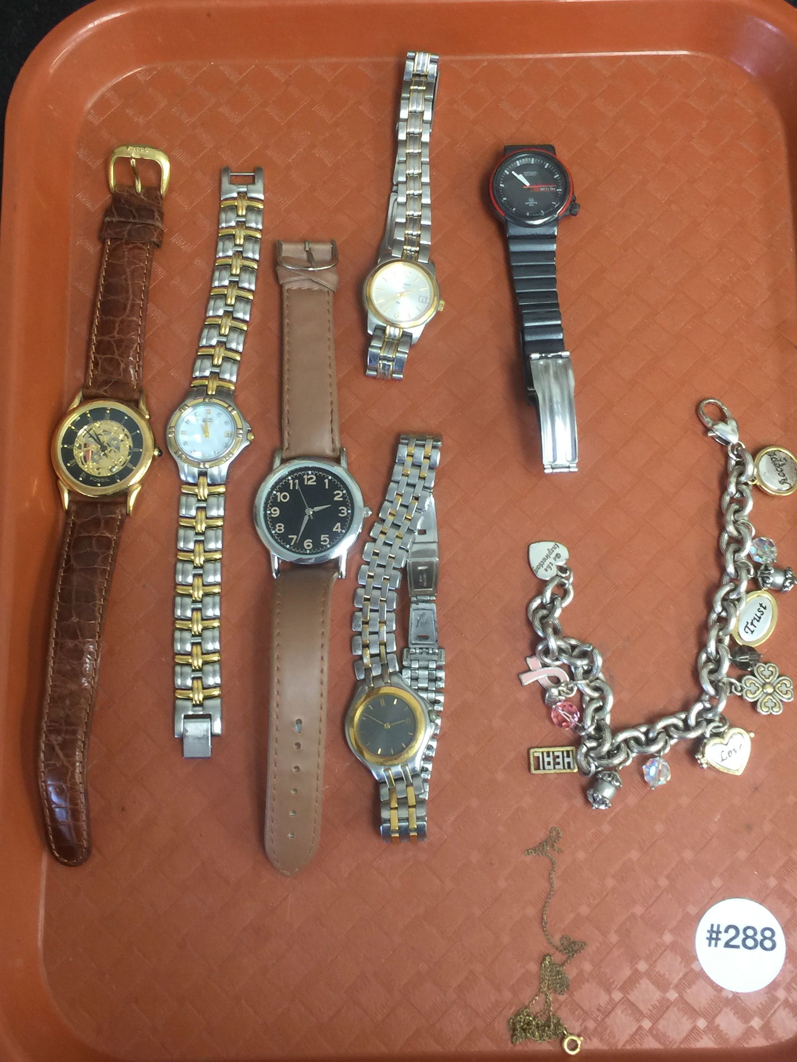 Watches Plus: includes charm bracelet, seiko, tissot, citizens and fossil. Plus.