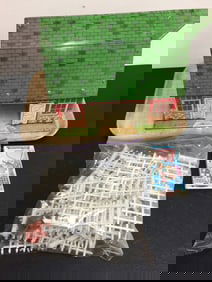 Tin Litho Lazy Day Farm