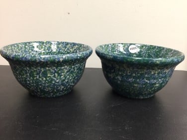 Sponge Pottery Bowls (2)