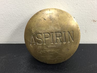 Cast Iron Aspirin Box