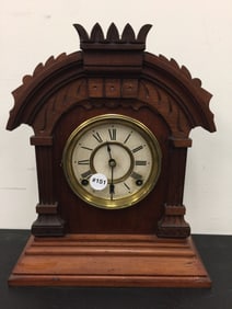 Carved Ansonia Mantle Clock