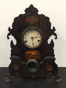 Antique Cast Iron Clock