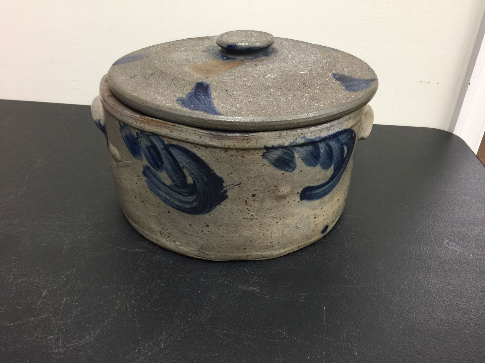 Peter Hermann Cobalt Stoneware Cake Crock (1 of 10)