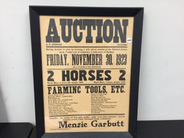 Auction Broadside