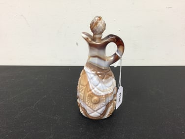 Caramel Slag Glass Cruet