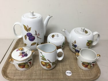 6 Pcs Royal Worcester Evesham