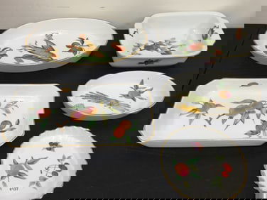 5 Pcs Royal Worcester Evesham