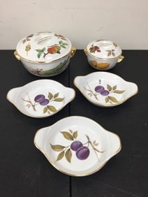 5 Pcs Royal Worcester Evesham