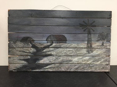 Signed Folk Art Painting