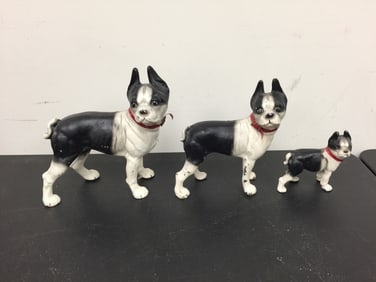 Graduated Set of Boston Terrier Door Stops
