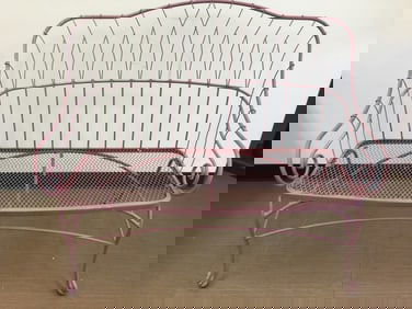 MCM Wrought Iron Bench