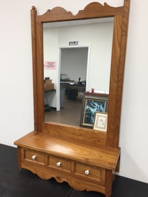Oak Shaving Mirror