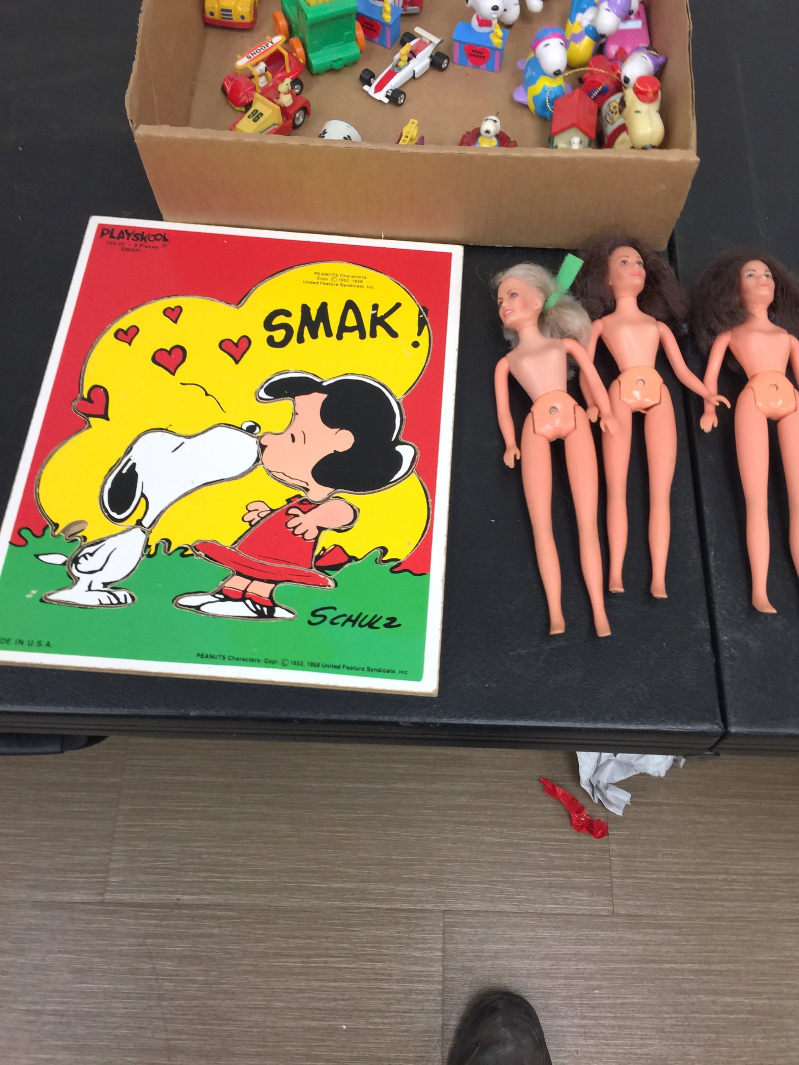 Vintage Toys: includes many Peanuts and Snoopy toys and memorabilia, also original Charlie's Angels dolls 9" tall