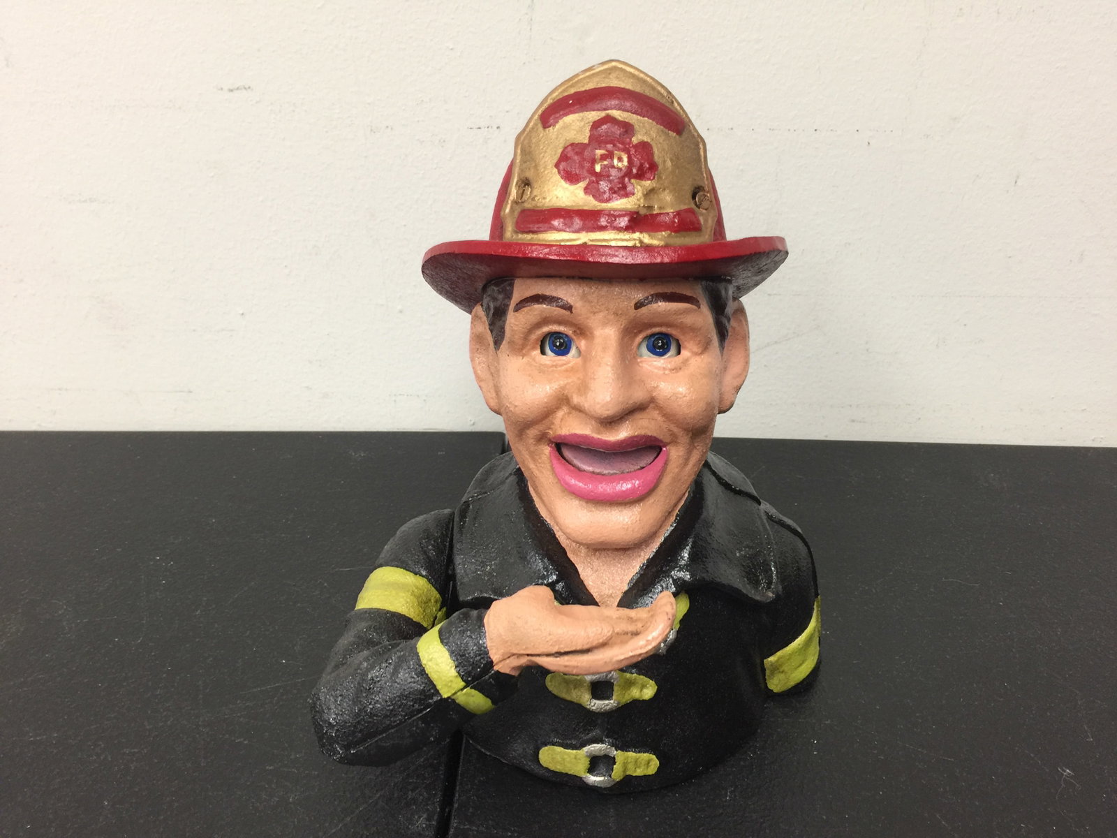 Mechanical Bank: 8" H. working order.