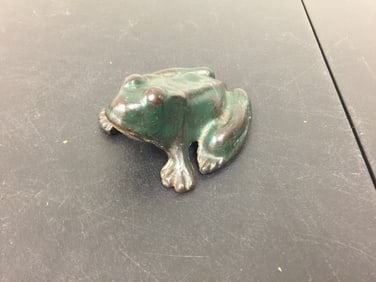 Antique Frog Cast Iron Doorstop
