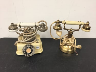 2 Vintage Rotary Phones